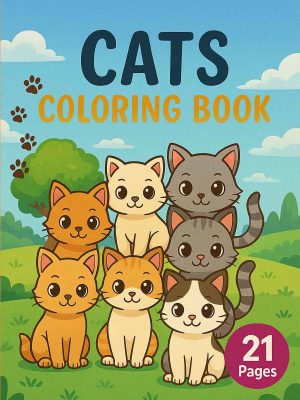 Kitten's Adventures - 21 Cat Colouring Pages