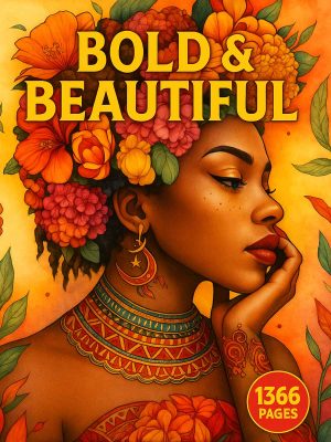 Bold & Beautiful – 1366 Black Women Colouring Page Mega Bundle