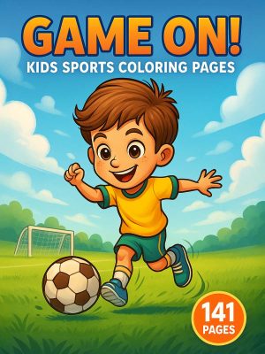 Game On! – 141 Sports & Activities Colouring Pages for Kids