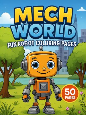 Mech World – 50 Fun Robot Colouring Pages