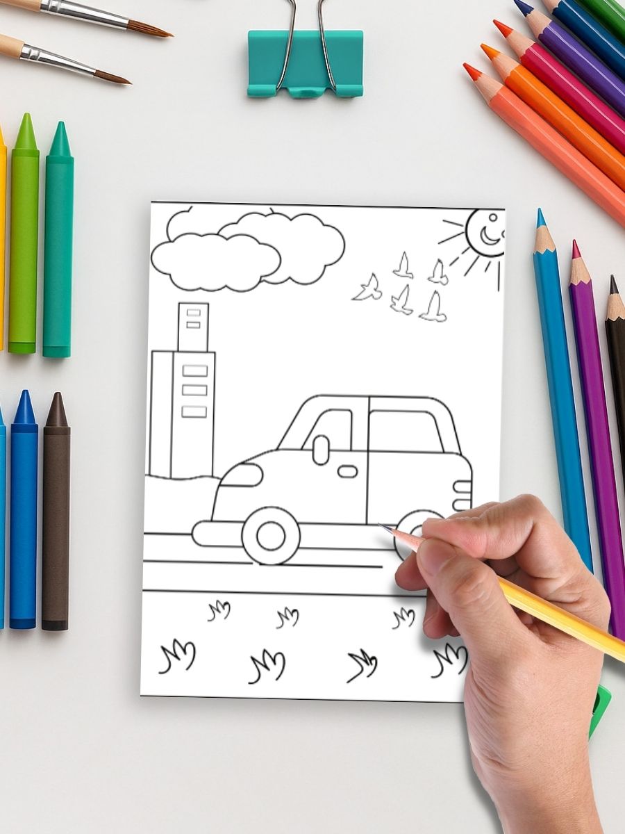 Vroom & Zoom – 35 Vehicle Colouring Pages - Image 5