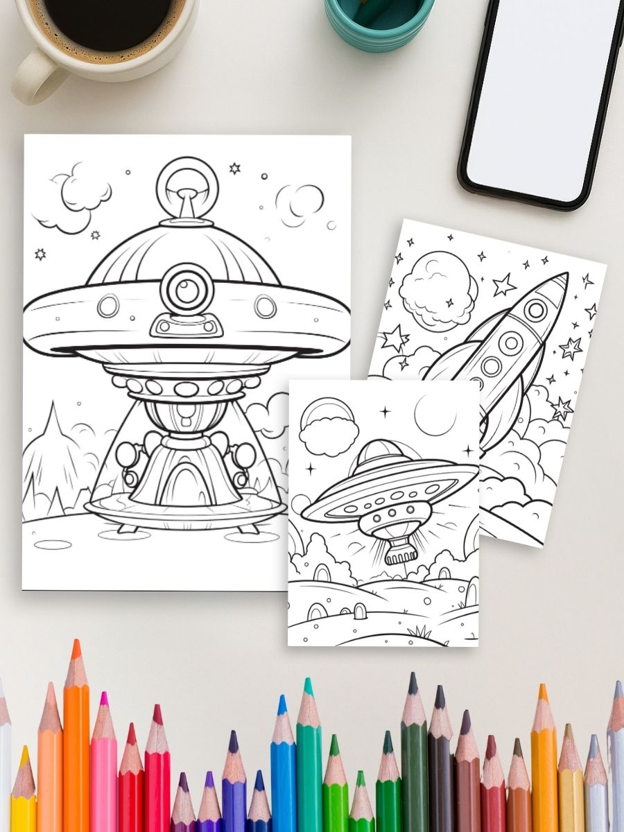 Kids in Space – 50 Intergalactic Adventures to Colour - Image 4