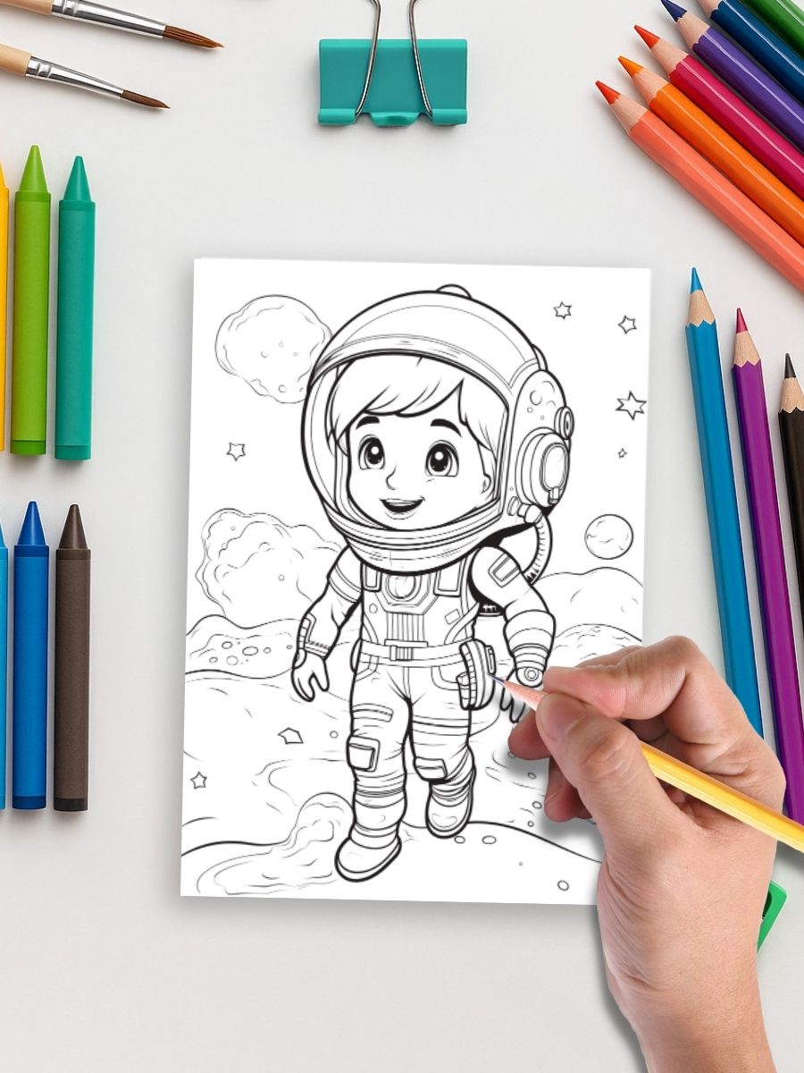 Kids in Space – 50 Intergalactic Adventures to Colour - Image 5