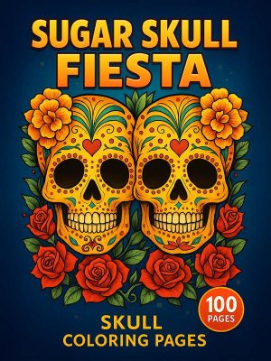 Sugar Skull Fiesta – 100 Colouring Pages