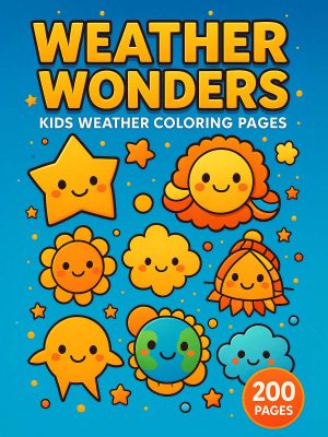 Weather Wonders – 200 Weather & Season-Themed Colouring Pages